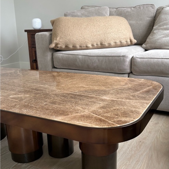 Brown Marble Coffee Table